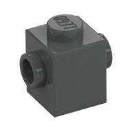 Brick Special 1 × 1 with Studs on 2 Sides Dark Bluish Gray