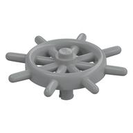 Boat / Ship Wheel / Helm with Slotted Pin Light Bluish Gray