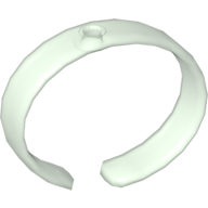 Clikits Bracelet, Bangle with Hole Trans-Light Green