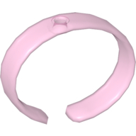 Clikits Bracelet, Bangle with Hole Trans-Pink