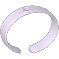 Clikits Bracelet, Bangle with Hole Trans-Light Purple