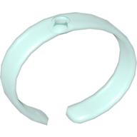 Clikits Bracelet, Bangle with Hole Transparent-Hellblau
