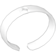 Clikits Bracelet, Bangle with Hole Trans-Clear