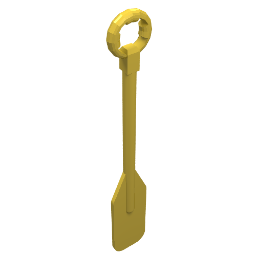 Fabuland, Equipment Paddle / Oar with Ring Handle Yellow