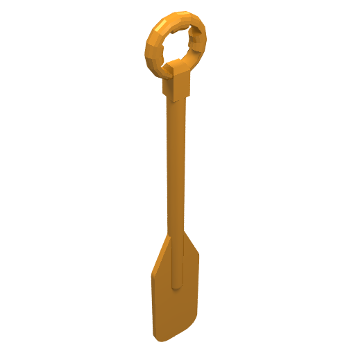 Fabuland, Equipment Paddle / Oar with Ring Handle Earth Orange