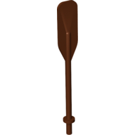 Equipment Oar / Paddle with Bar Handle Reddish Brown