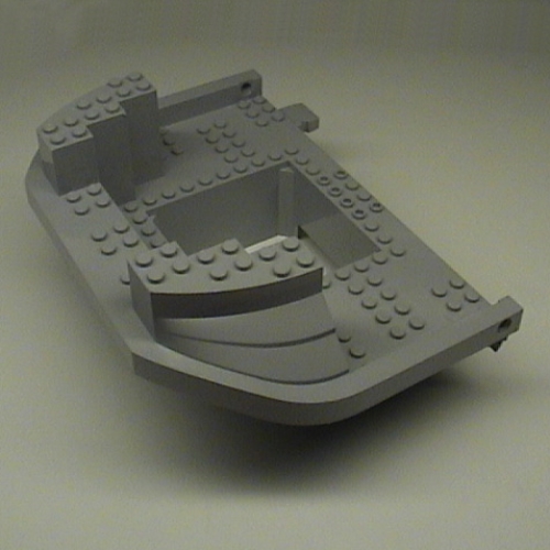 Boat Deck Section, Giant Bow / Stern 15 × 22, Top Light Bluish Gray