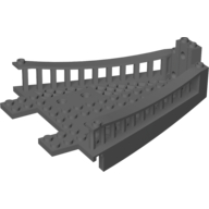Boat Deck Section, Bow Top 14 × 12 [Galiot] in Dark Bluish Gray