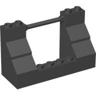 Boat Deck Brick 8 × 3 × 4 Railing Black