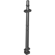 Boat, Mast 2 × 2 × 20 with Holes - Side Aligned x shape Axle Hole, + Orientation