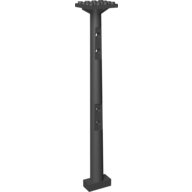 Boat, Mast 4 × 4 × 22 in Schwarz