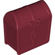 Duplo Treasure Chest 2 × 4 × 3 Dunkelrot