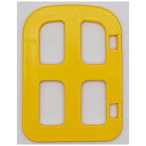 Duplo Door / Window Narrow, 1 × 3 × 2 1/2 with Four Panes