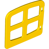 Duplo Door / Window with Four Panes Gelb