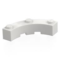 Brick Round Corner 4 × 4 Macaroni Wide with 3 Studs