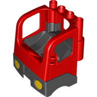 Duplo Truck Semi-Tractor Cab with Black Base Rot