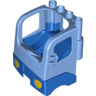 Duplo Truck Semi-Tractor Cab with Blue Base Mittelblau