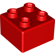 Quatro Brick 2 × 2 Red