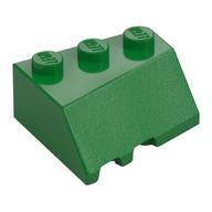 Brick Wedged, Sloped 45° 3 × 3 Right Green