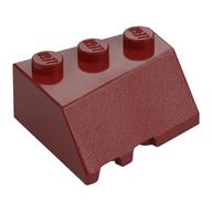 Brick Wedged, Sloped 45° 3 × 3 Right Dark Red