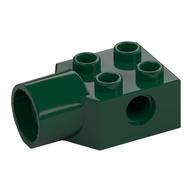 Technic Brick Special 2 × 2 with Pin Hole, Rotation Joint Socket Dunkelgrün