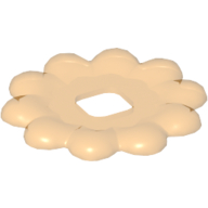 Clikits Icon Accent, Flower 3 5/8 × 3 5/8, 10 Petals with Raised Border