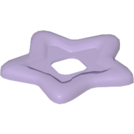 Clikits Icon Accent, Star 3 5/8 × 3 5/8 with Raised Border Trans-Medium Purple