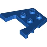 Wedge Plate 3 × 4 with Stud Notches Blau