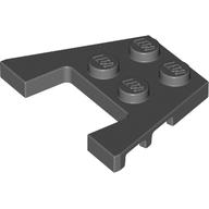 Wedge Plate 3 × 4 with Stud Notches Dunkelblaugrau