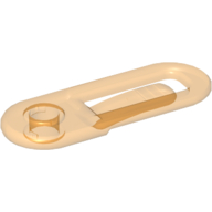 Clikits Paper Clip / Hair Clip, 1 Hole Transparent-Orange