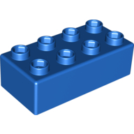Quatro Brick 2 × 4 Blue