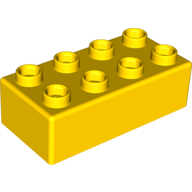 Quatro Brick 2 × 4 Yellow