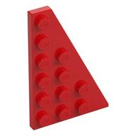 Wedge Plate 6 × 4 Right Red