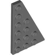 Keil Platte 6 × 4 rechts Dunkelblaugrau