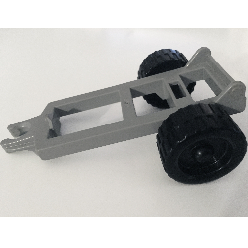 Duplo Trailer with Frame with Small Reinforcement Hellgrau