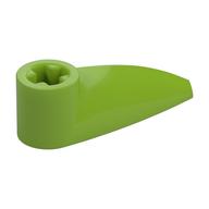 Technic Tooth 1 × 3 with Axle Hole [Hollow Underside] Lime