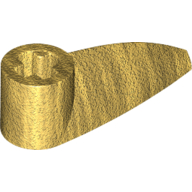 Technic Tooth 1 × 3 with Axle Hole [Hollow Underside] Pearl Gold