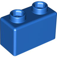 Quatro Stein 1 × 2 Blau