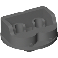 Sports Hockey Shooter, Minifig Stand Top Dark Bluish Gray