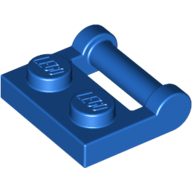 Plate Special 1 × 2 [Side Handle Closed Ends] Blue
