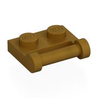 Plate Special 1 × 2 [Side Handle Closed Ends] Pearl Gold