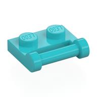 Plate Special 1 × 2 [Side Handle Closed Ends] Medium Azure