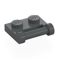 Plate Special 1 × 2 [Side Handle Closed Ends] Dark Bluish Gray