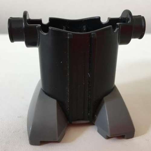 Large Figure Torso and Legs, with Dark Bluish Gray Feet Black