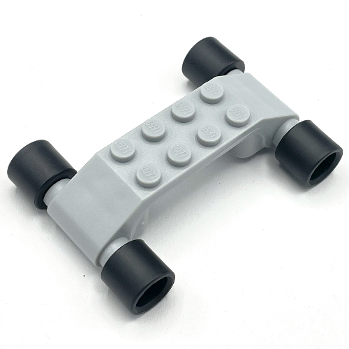Sports Skateboard Base with Four Wheels from McDonald's Promotional Set Hellblaugrau