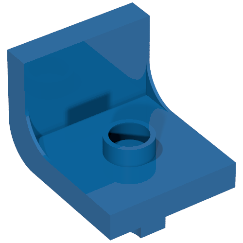 Duplo Chair 2 × 2 × 2 with One Stud Blau
