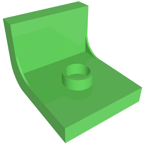 Duplo Chair 2 × 2 × 2 with One Stud Fabuland Lime