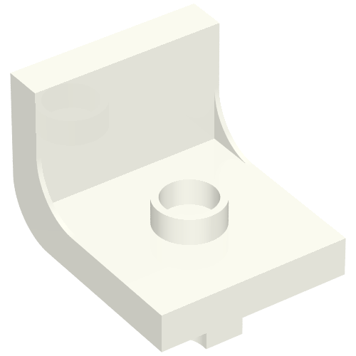 Duplo Chair 2 × 2 × 2 with One Stud White