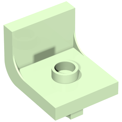 Duplo Chair 2 × 2 × 2 with One Stud Light Green