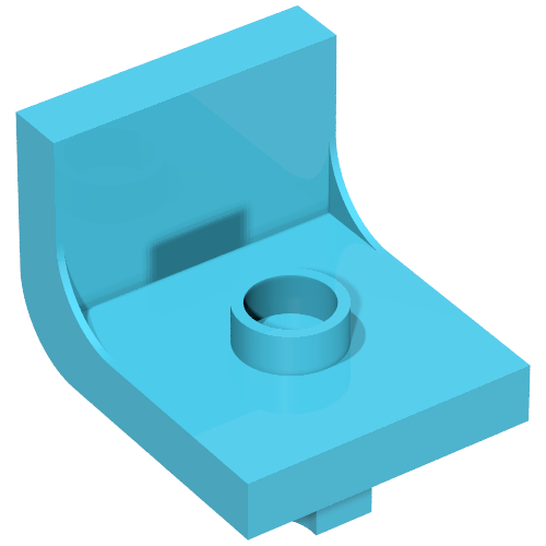 Duplo Chair 2 × 2 × 2 with One Stud Maersk Blue